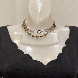 Paparazzi Gold Beaded Necklace